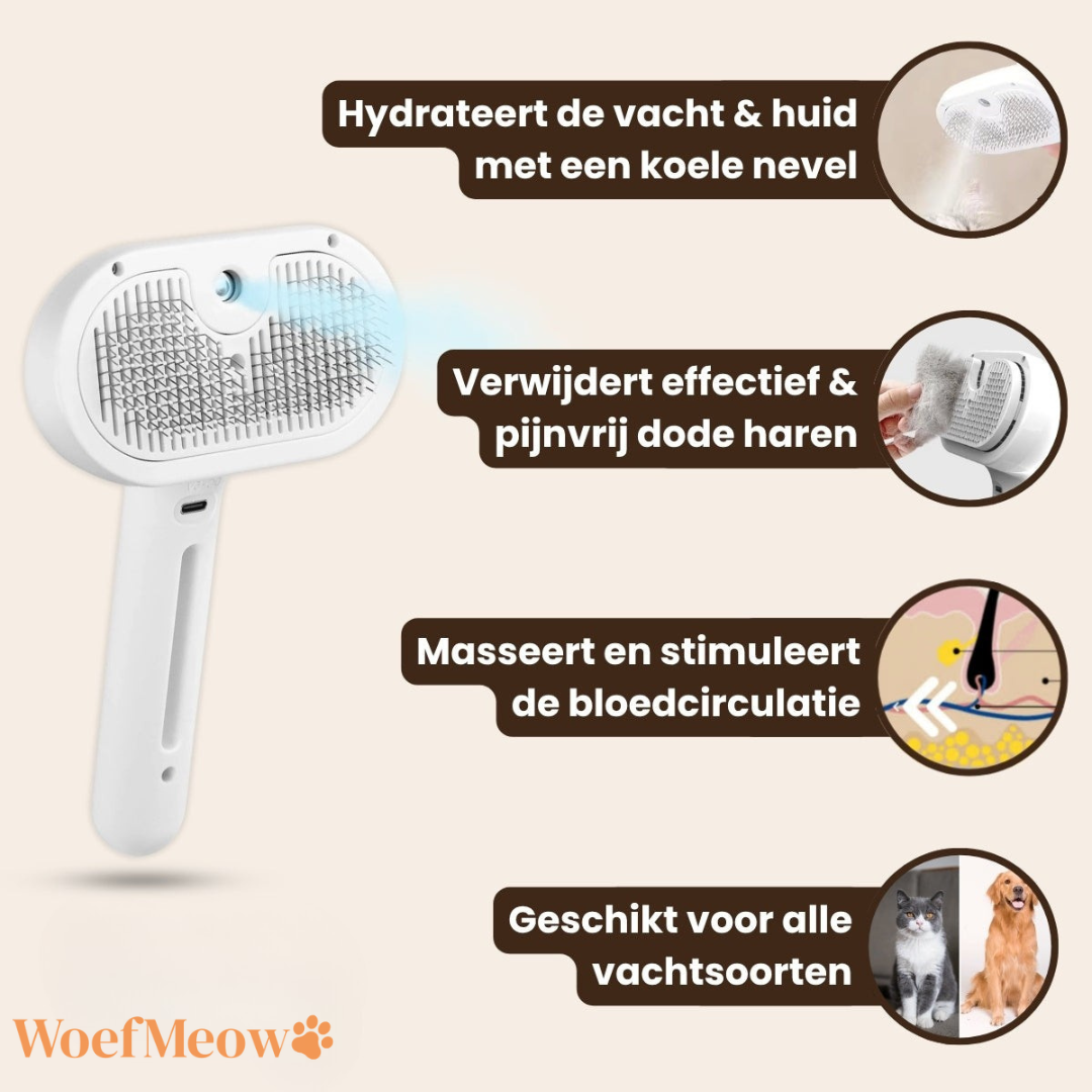 SteamBuddy™ | Verzorgt, reinigt en laat elke vacht stralen