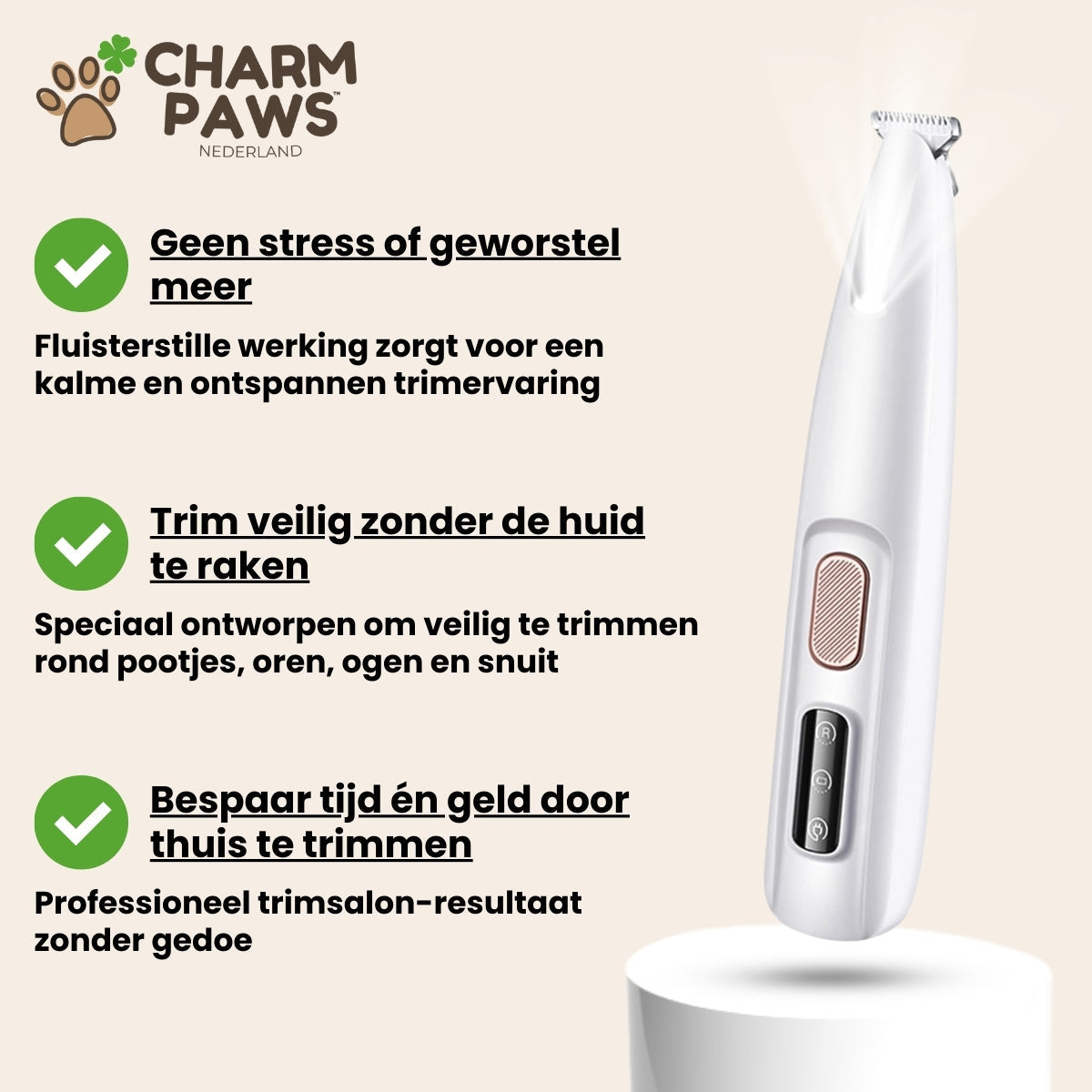 CharmPaws® PawBlade Pro - Professionele Precisie Trimmer voor Huisdieren