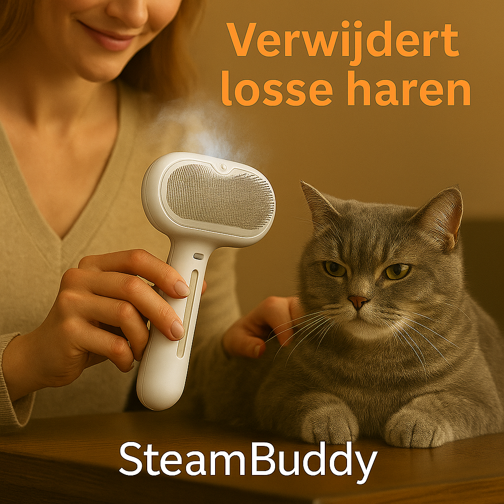 SteamBuddy™ | Verzorgt, reinigt en laat elke vacht stralen